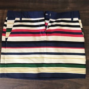 J. Crew Striped Mini skirt